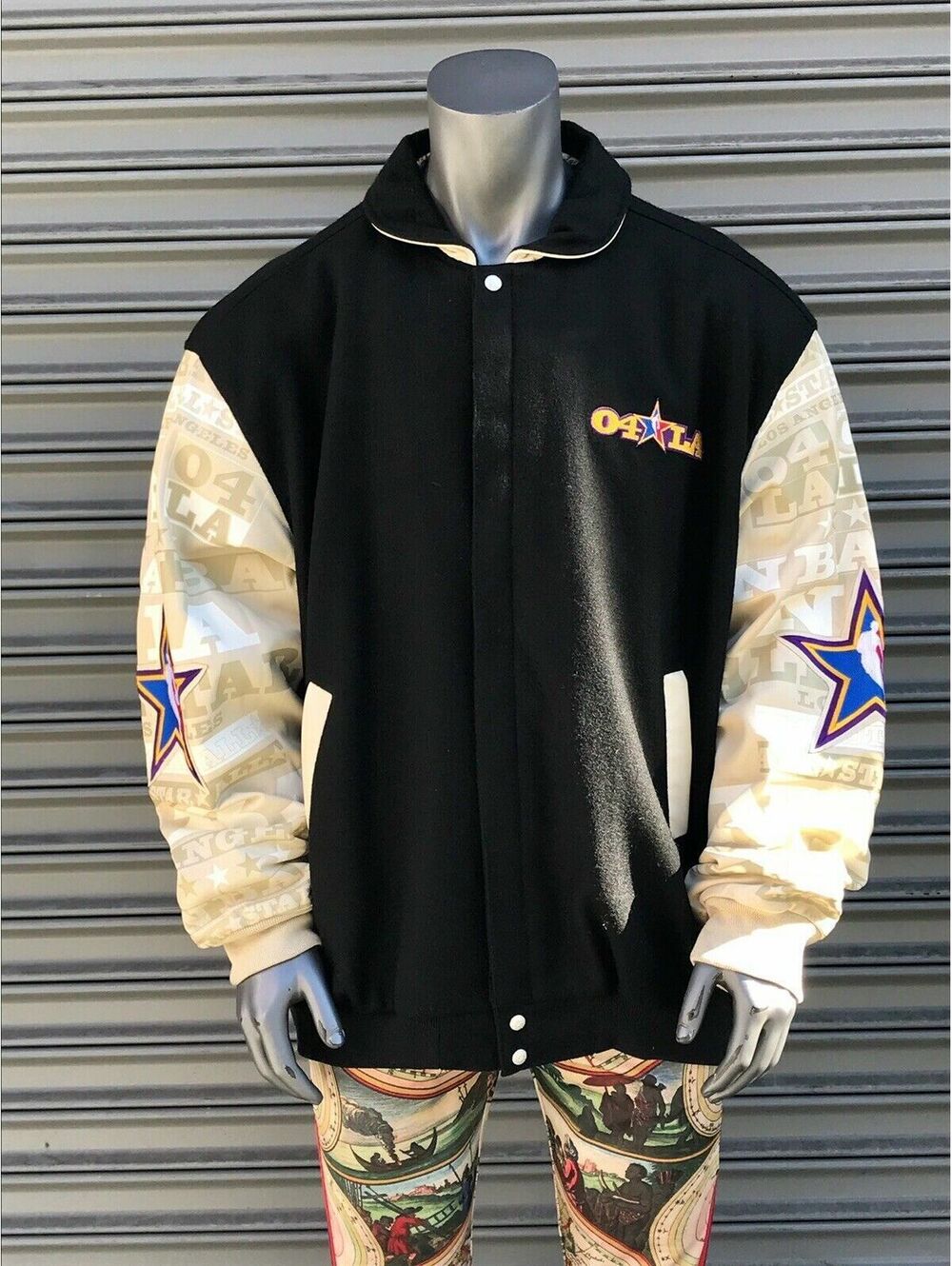 Men's Black | Cream NBA All Star 2004 Limited Edition Jacket